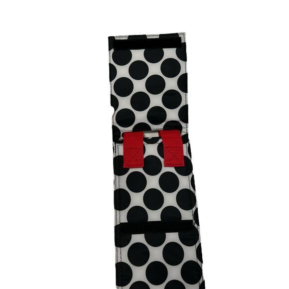 Thirty One White Black Polka Dot Print Insulated Wine Carrier Bag AS IS - Picture 4 of 6